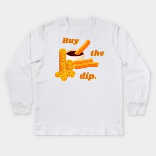 Buy the dip if you're bearish enough Kids Long Sleeve T-Shirt